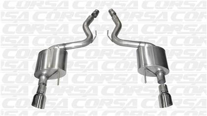 Corsa 2015 Ford Mustang GT 5.0 3" Axle Back Exhaust - Southwest Speed LLC
