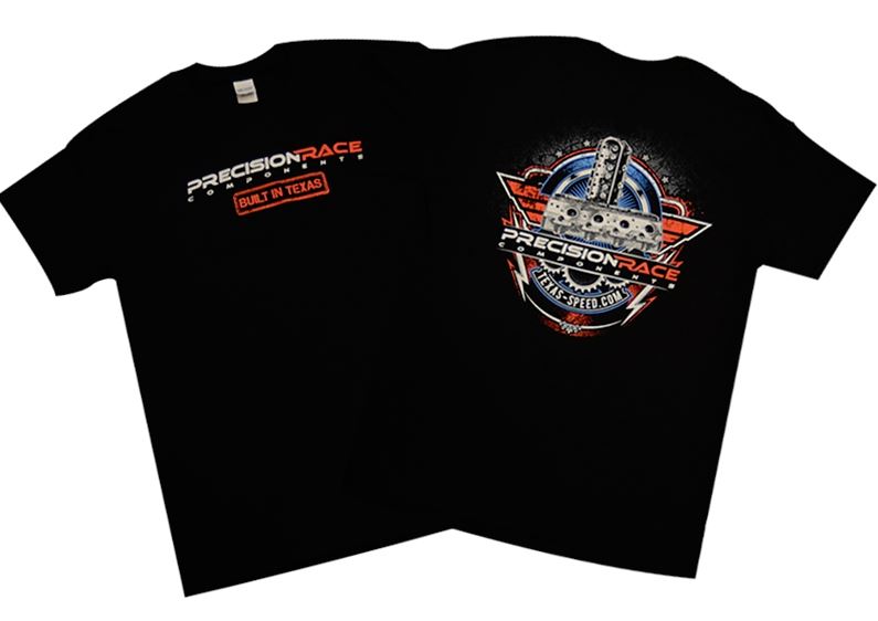 Precision Race Components "Built in Texas" Black T-Shirt - Southwest Speed LLC